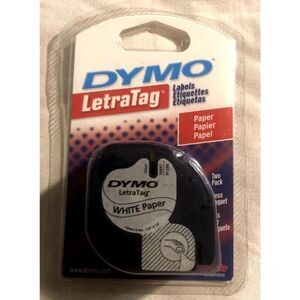 Label Tape DYMO 10697 Letratag Paper  12mm X 4mm 1/2”W X 13’L